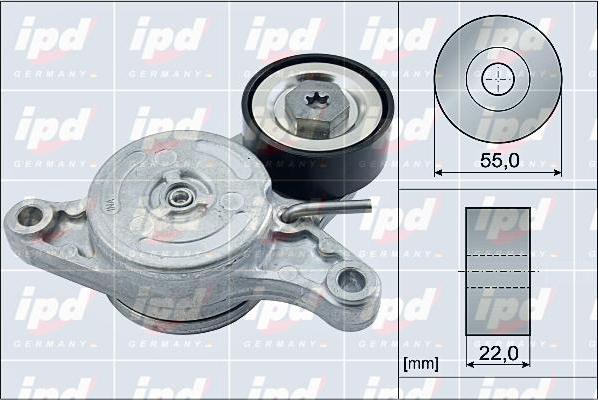 IPD 15-4036 - Натягувач ременя, клинові зуб. avtolavka.club