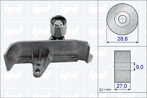 IPD 15-3826 - Паразитний / Провідний ролик, зубчастий ремінь avtolavka.club