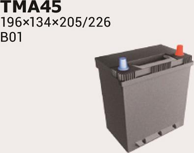 IPSA TMA45 - Стартерна акумуляторна батарея, АКБ avtolavka.club