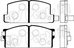 IPS Parts IBD-1900 - Гальмівні колодки, дискові гальма avtolavka.club