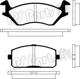 IPS Parts IBD-1202 - Гальмівні колодки, дискові гальма avtolavka.club