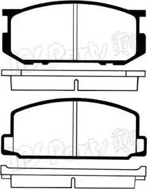 IPS Parts IBD-1287 - Гальмівні колодки, дискові гальма avtolavka.club