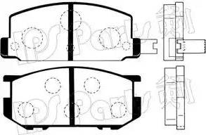 IPS Parts IBD-1701 - Гальмівні колодки, дискові гальма avtolavka.club