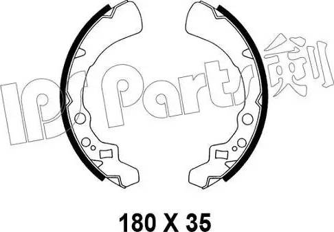 IPS Parts IBL-4606 - Гальмівні колодки avtolavka.club