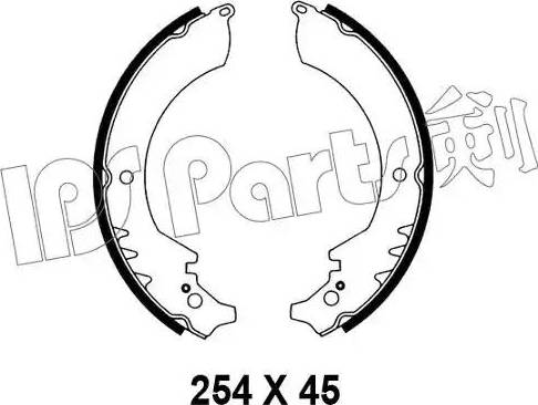 IPS Parts IBL-4607 - Гальмівні колодки avtolavka.club