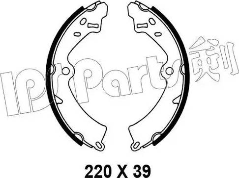 IPS Parts IBL-4806 - Гальмівні колодки avtolavka.club