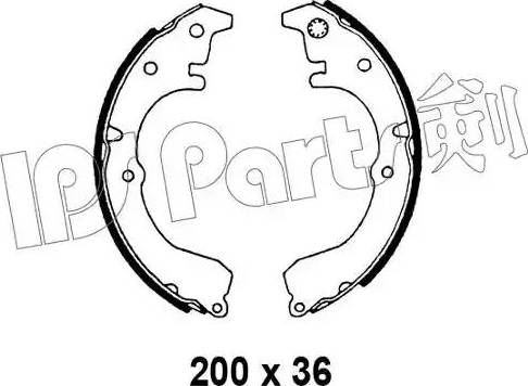 IPS Parts IBL-4299 - Гальмівні колодки avtolavka.club