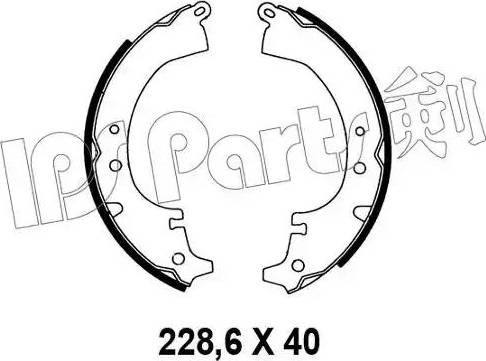 IPS Parts IBL-4203 - Гальмівні колодки avtolavka.club