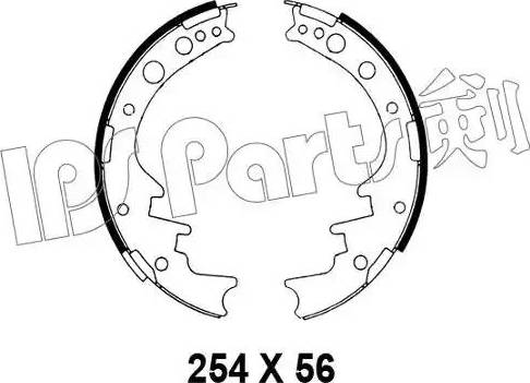 IPS Parts IBL-4224 - Гальмівні колодки avtolavka.club