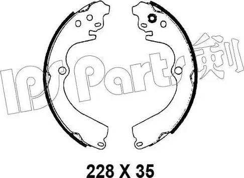 IPS Parts IBL-4798 - Гальмівні колодки avtolavka.club