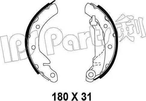 IPS Parts IBL-4W00 - Гальмівні колодки avtolavka.club