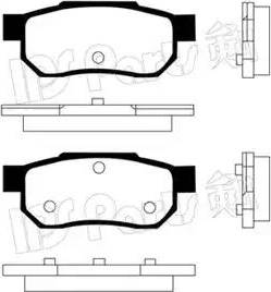 IPS Parts IBR-1425 - Гальмівні колодки, дискові гальма avtolavka.club