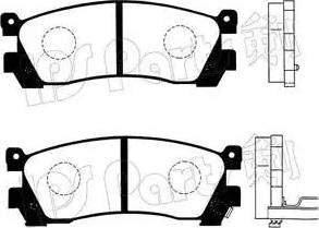 IPS Parts IBR-1305 - Гальмівні колодки, дискові гальма avtolavka.club