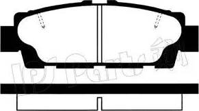 IPS Parts IBR-1265 - Гальмівні колодки, дискові гальма avtolavka.club