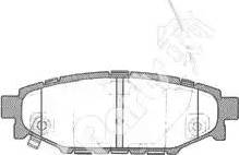 IPS Parts IBR-1704 - Гальмівні колодки, дискові гальма avtolavka.club