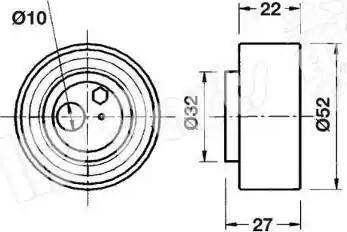 IPS Parts ITB-6900 - Натягувач, зубчастий ремінь avtolavka.club