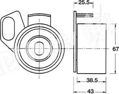 IPS Parts ITB-6907 - Натягувач, зубчастий ремінь avtolavka.club