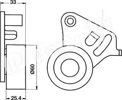 IPS Parts ITB-6918 - Натягувач, зубчастий ремінь avtolavka.club