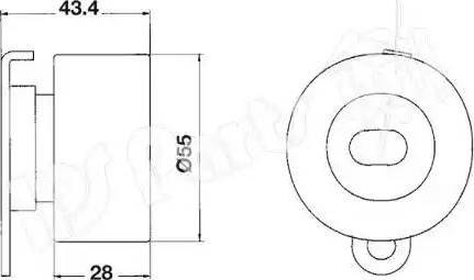 IPS Parts ITB-6401 - Натягувач, зубчастий ремінь avtolavka.club