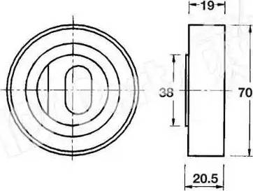 IPS Parts ITB-6417 - Натяжна ролик, ремінь ГРМ avtolavka.club