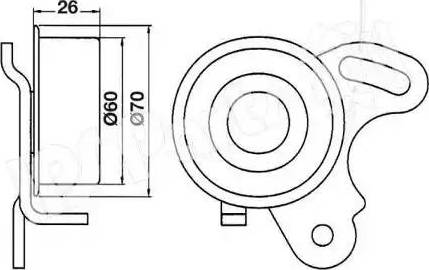 IPS Parts ITB-6503 - Натяжна ролик, ремінь ГРМ avtolavka.club