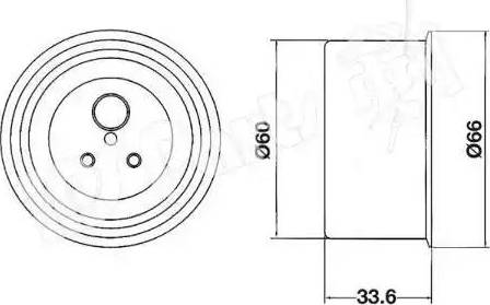 IPS Parts ITB-6519 - Натягувач, зубчастий ремінь avtolavka.club