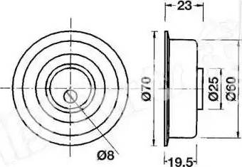 IPS Parts ITB-6510 - Натягувач, зубчастий ремінь avtolavka.club