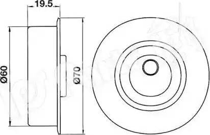 IPS Parts ITB-6518 - Натягувач, зубчастий ремінь avtolavka.club