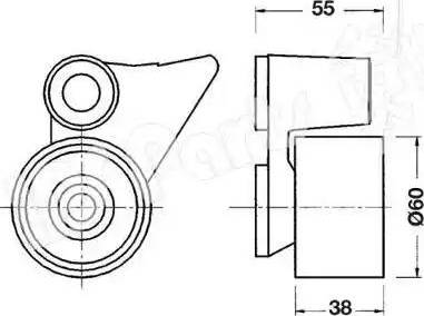 IPS Parts ITB-6520 - Натягувач, зубчастий ремінь avtolavka.club