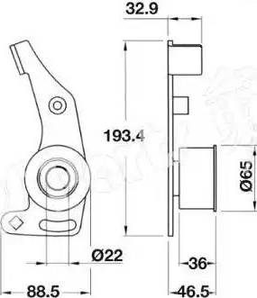 IPS Parts ITB-6003 - Натягувач, зубчастий ремінь avtolavka.club