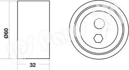 IPS Parts ITB-6007 - Натягувач, зубчастий ремінь avtolavka.club