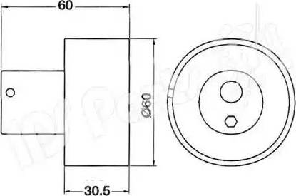 IPS Parts ITB-6104 - Натягувач, зубчастий ремінь avtolavka.club