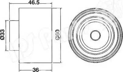 IPS Parts ITB-6110 - Натягувач, зубчастий ремінь avtolavka.club