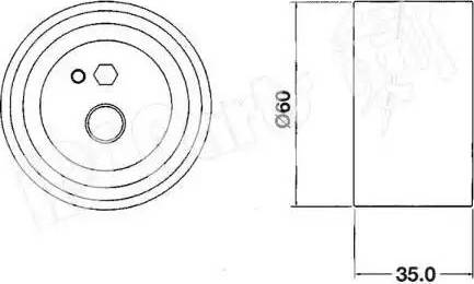 IPS Parts ITB-6112 - Натягувач, зубчастий ремінь avtolavka.club