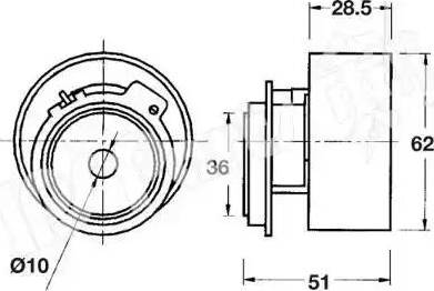 IPS Parts ITB-6311 - Натягувач, зубчастий ремінь avtolavka.club