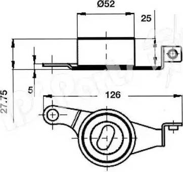 IPS Parts ITB-6339 - Натягувач, зубчастий ремінь avtolavka.club