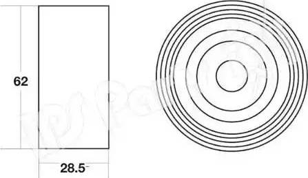 IPS Parts ITB-6241 - Натягувач, зубчастий ремінь avtolavka.club