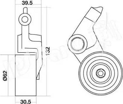 IPS Parts ITB-6242 - Натягувач, зубчастий ремінь avtolavka.club