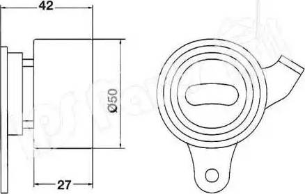 IPS Parts ITB-6207 - Натягувач, зубчастий ремінь avtolavka.club