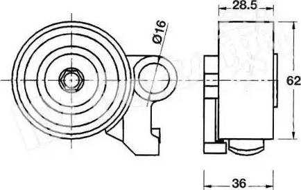 IPS Parts ITB-6236 - Натягувач, зубчастий ремінь avtolavka.club