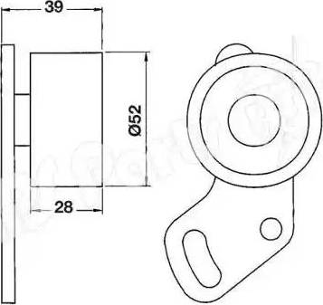 IPS Parts ITB-6706 - Натягувач, зубчастий ремінь avtolavka.club