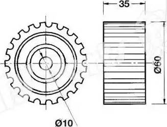 IPS Parts ITB-6702 - Натягувач, зубчастий ремінь avtolavka.club