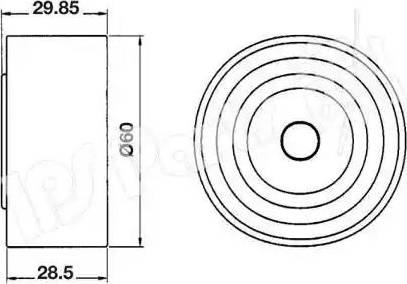 IPS Parts ITB-6H04 - Натягувач, зубчастий ремінь avtolavka.club