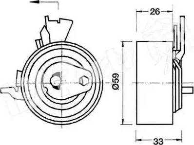 IPS Parts ITB-6W05 - Натягувач, зубчастий ремінь avtolavka.club