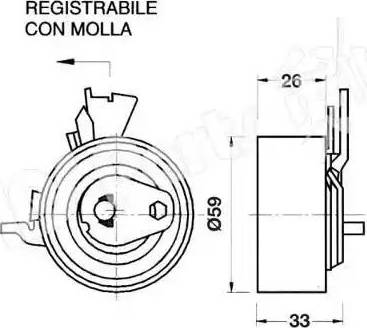 IPS Parts ITB-6W08 - Натягувач, зубчастий ремінь avtolavka.club