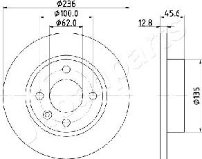 Japanparts DI-0946 - Гальмівний диск avtolavka.club