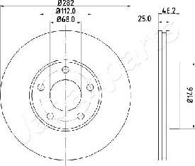 Japanparts DI-0955 - Гальмівний диск avtolavka.club