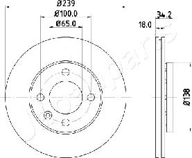 Japanparts DI-0952 - Гальмівний диск avtolavka.club