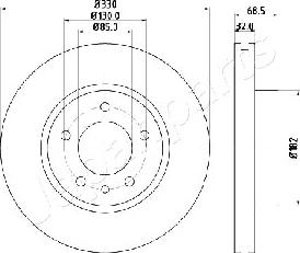 Japanparts DI-0957 - Гальмівний диск avtolavka.club