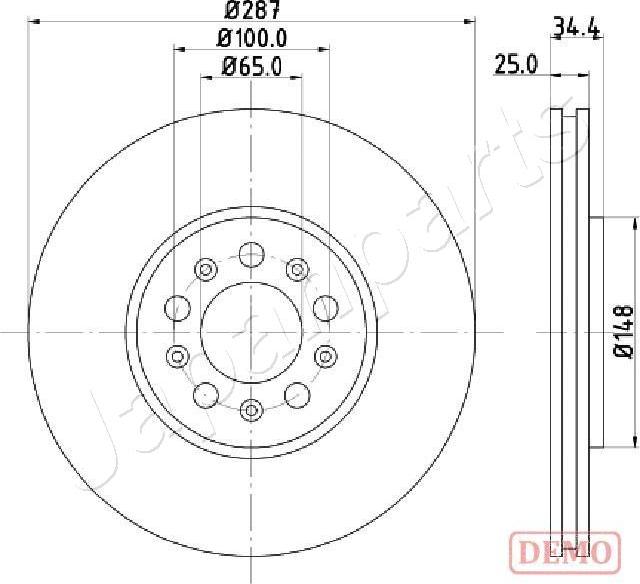 Japanparts DI-0901C - Гальмівний диск avtolavka.club